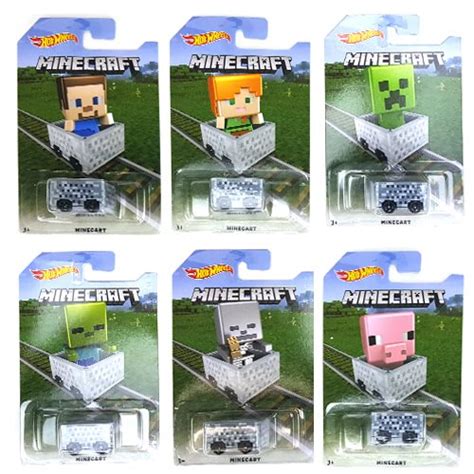 Hot Wheels Minecraft Minecart Vehicles Case