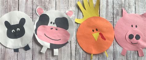 Farm Crafts for Kids - 4 Different Farm Animal Theme Crafts