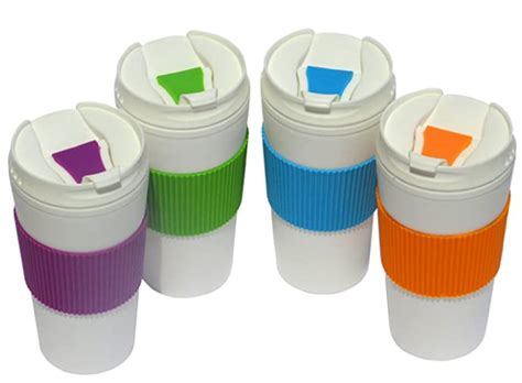Set of 4 Double Wall Insulated Travel Mugs | Insulated travel mugs, Mugs, Colorful wrap