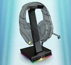 LED Gaming Headset Stand 4 USB Ports, Game Headphone Mount PC RGB Bugha Tiktok | eBay