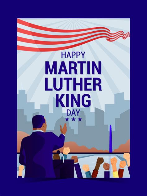 Martin Luther King Day Poster 5182867 Vector Art at Vecteezy