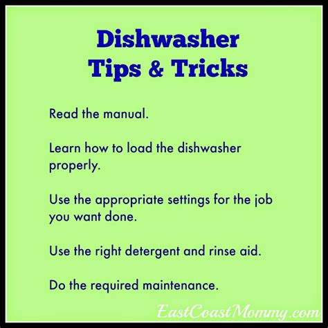 East Coast Mommy: Dishwasher Tips and Tricks