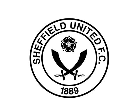 Sheffield United Club Logo Symbol Black Premier League Football Abstract Design Vector ...