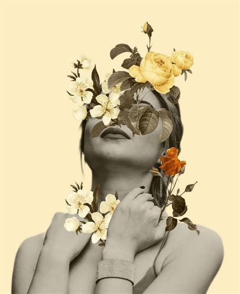 Flower Head - Artzilla Creates | Portraiture painting, Collage portrait ...