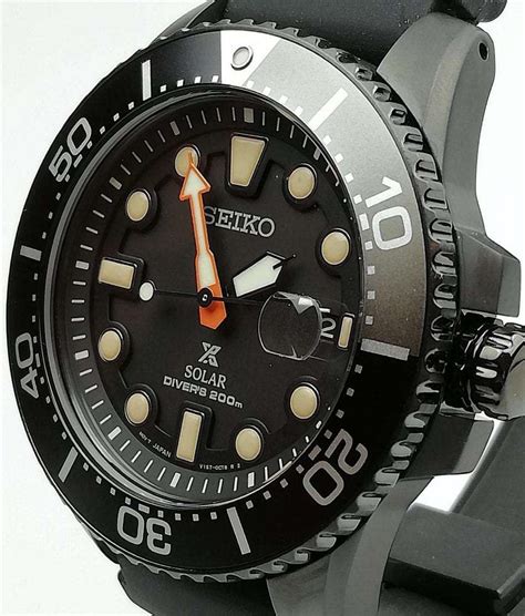 Seiko Prospex Solar Black Series Limited Edition Men's Diver's Watch SNE493P1 - WatchNation