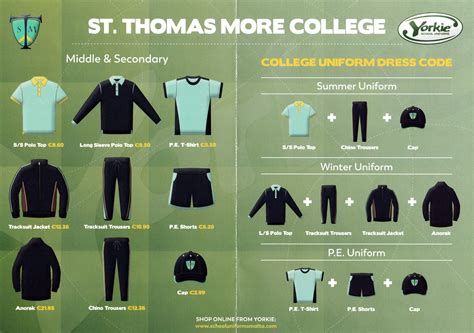 School Uniform - St Thomas More College