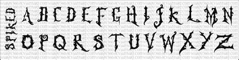 Spiked Font design by wardy360 on DeviantArt