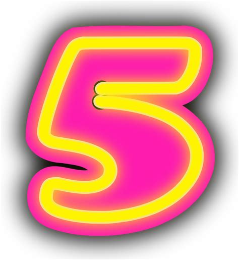 Clipart - Number five