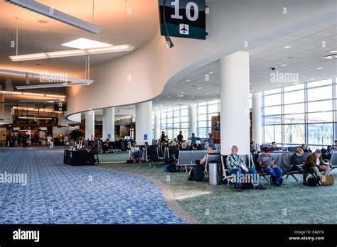 Departure gates, Springfield–Branson National Airport, Missouri Stock ...