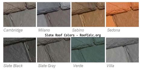 Slate Roof Colors – RoofCalc.org | RoofCalc.org