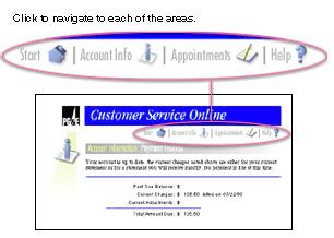 PG&E Customer Service Online Help pages