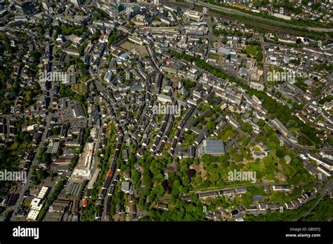 Aerial view, Siegberg, Schlossberg, Siegen Castle, Siegen, Siegen ...