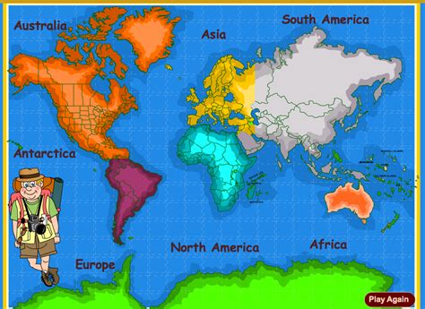 How To Draw World Map With Continents And Oceans ~ Hts 3rd Grade | Porn ...