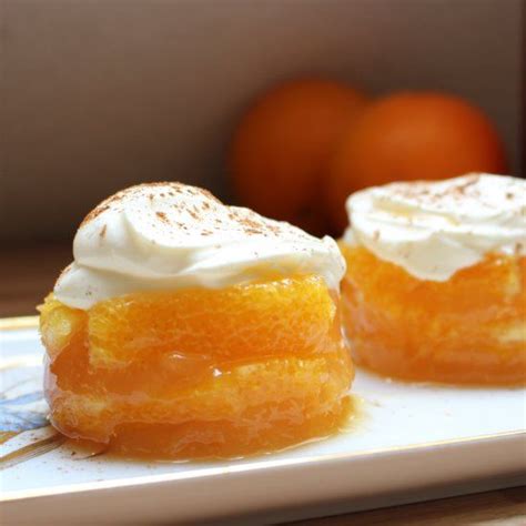 Refreshing dessert made orange fillets, campari and a dollop of creme fraiche. Recipe from ...