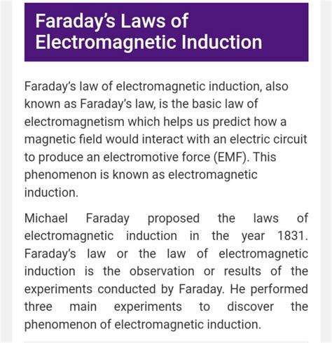 SOLUTION: Faraday s laws of electromagnetic induction, derivation, applications of Faraday's law ...