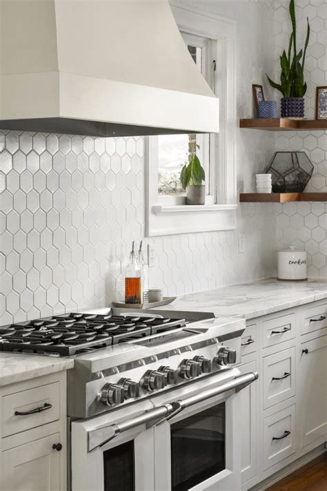 Hex Tile Backsplash : Black Hex Tile - Contemporary - kitchen ...