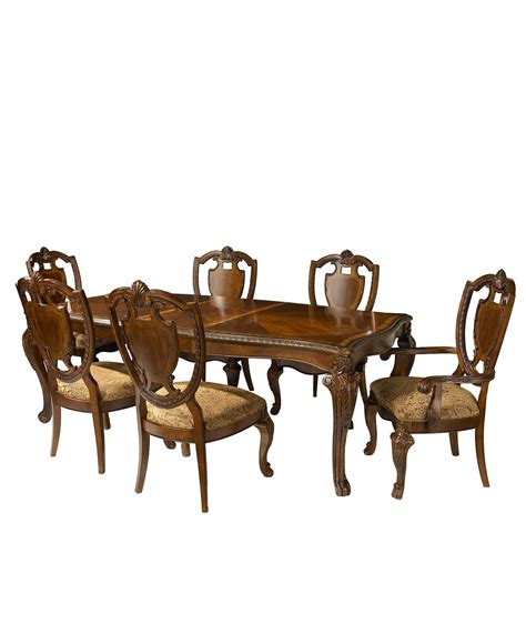 Royal Manor Dining Room Furniture, 7 Piece Set (Table, 4 Side Chairs and 2 Arm Chairs) - Dining ...