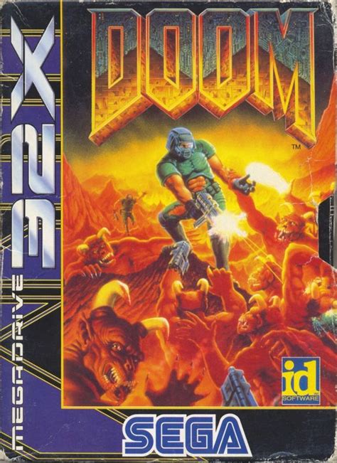 DOOM (1994) SEGA 32X box cover art - MobyGames