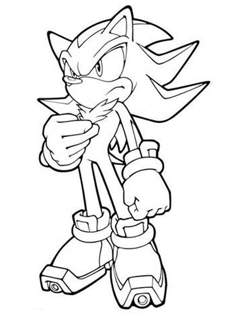 Shadow Sonic Coloring Pages