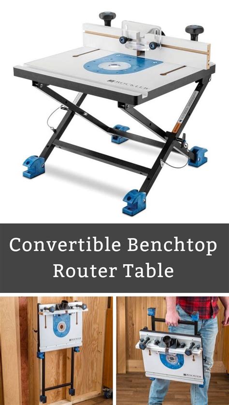 Rockler Convertible Benchtop Router Table | Benchtop router table, Router table, Diy furniture easy