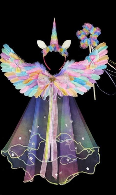 Unicorn Wings Rainbow Color Wings Pastel Color Wings Unicorn - Etsy