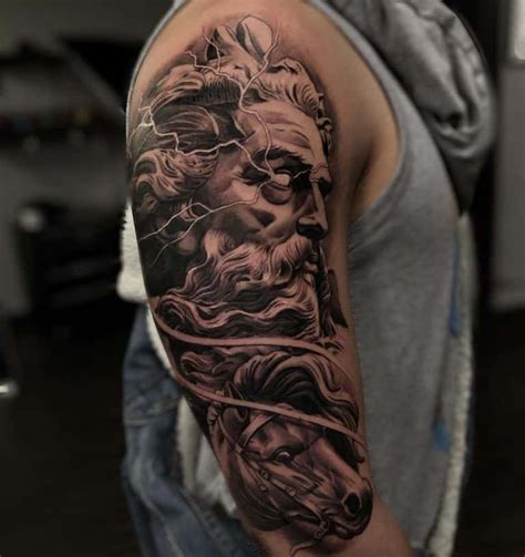 Zeus Tattoos: Meanings, Tattoo Designs & Ideas | Zeus tattoo, Mythology tattoos, Greek mythology ...