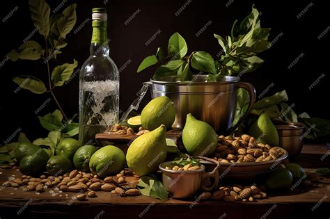 Premium AI Image | Cachaca production process food photography