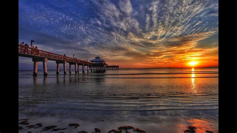 Fort Myers Beach Pier Sunset Adventure - YouTube