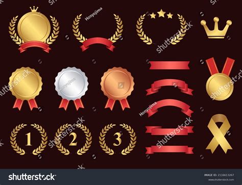 Awards Ribbon Vector Illustrations Stock Vector (Royalty Free ...