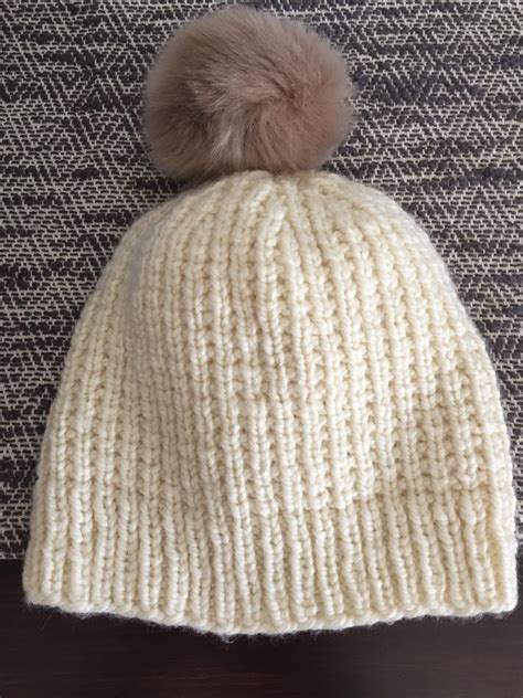 [FO] my first hat knit in the round! : r/knitting