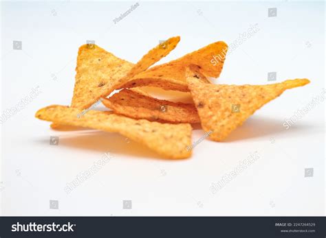 Nachos Chips Isolated On White Background Stock Photo 2247264529 ...