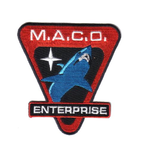 Star Trek Enterprise MACO Commandos Shark Logo Embroidered Patch ...