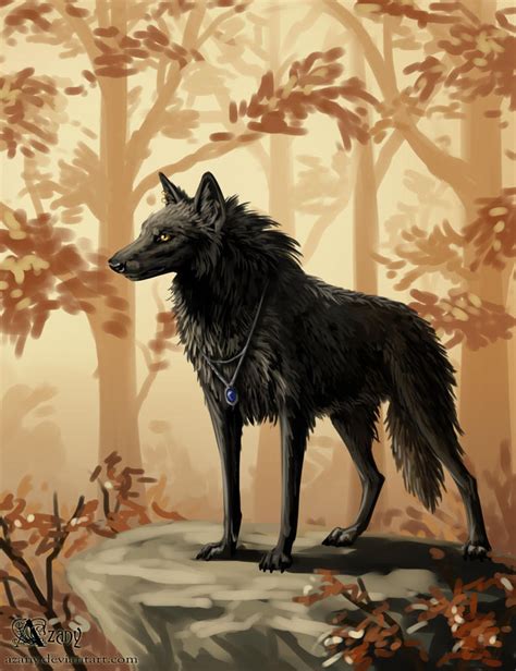 Autumn wolf by Azany on DeviantArt