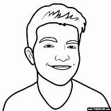 Youtuber Coloring Pages sketch template