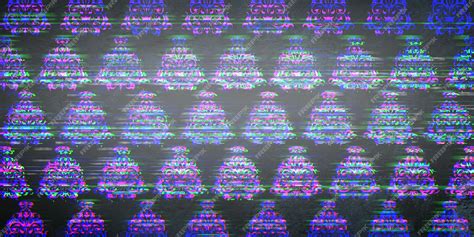 Premium Photo | Seamless geometric pattern background with glitch effect