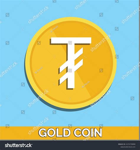 Mongolian Tugrik Gold Coins Mongolian Money Stock Vector (Royalty Free ...