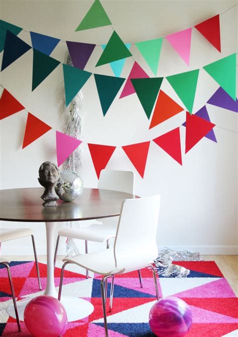 How to Make Giant Bunting | Cheap party decorations, Decor, Diy party decorations