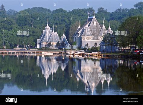 Lake Harriet Band shell in metropolitan Minneapolis, Minnesota serves ...