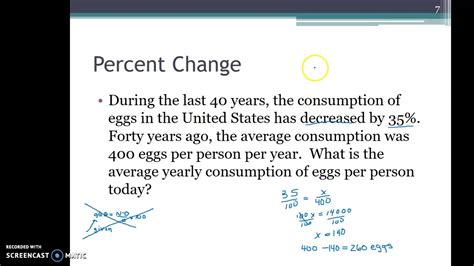 Percent Change Example 2 - YouTube