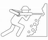 Coal Miner coloring Page  ColouringPages sketch template