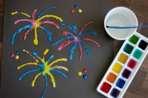 3 Dimensional Fourth of July Salt Art Painting - Little Passports ...