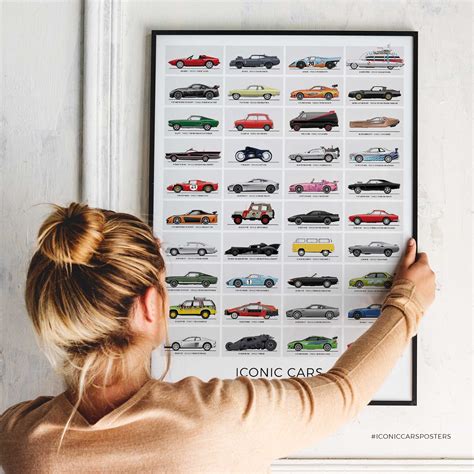 Movie Cars Inspired Poster Iconic Cars From Films and TV. - Etsy Australia