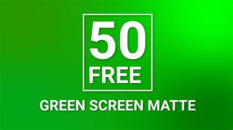 50 FREE GREEN SCREEN TRANSITIONS MATTE