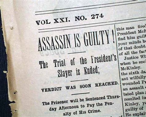 Leon Czolgosz guilty of murder.... - RareNewspapers.com