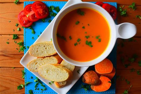 Sweet Potato & Tomato Soup | Starter | Recipe | SoCook