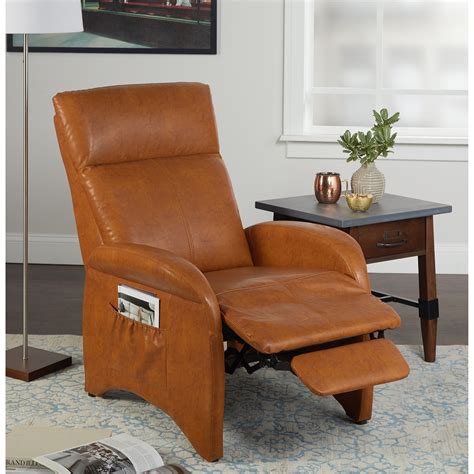 Small Reclining Accent Chair Children Push-back Recliner Lounge ...