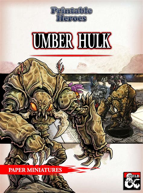 Umber Hulk Paper Miniature - Dungeon Masters Guild | Dungeon Masters Guild