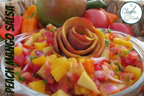 Peach Mango Salsa | The Clean Cooks