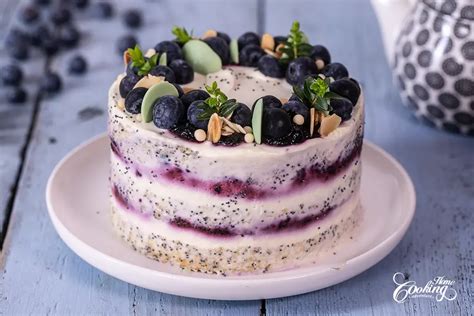 Poppy Seed Blueberry Cake - Home Cooking Adventure