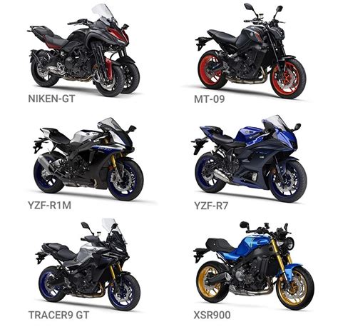 What are the different types of Yamaha motorcycles available?